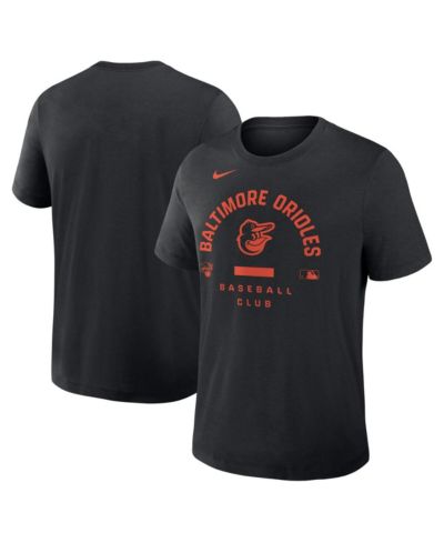 Мужская футболка Nike Black Baltimore Orioles Authentic Collection Early Work Tri-Blend Dri-FIT