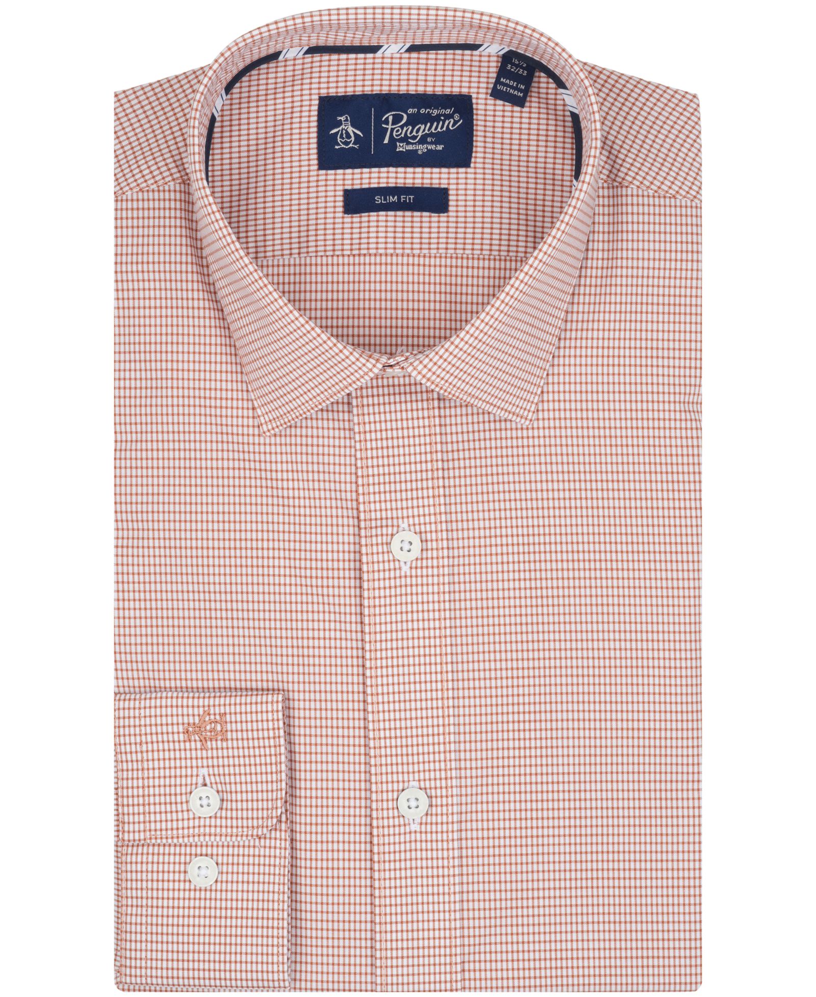 Мужская классическая рубашка Original Penguin Spread-Collar Dress Shirt