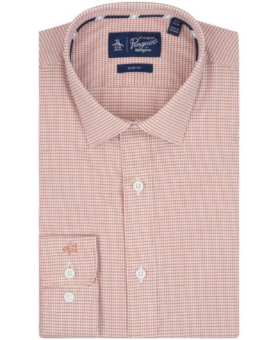 Мужская классическая рубашка Original Penguin Spread-Collar Dress Shirt