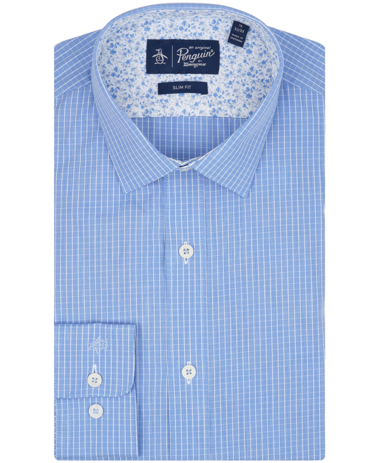 Мужская классическая рубашка Slim-Fit в клетку