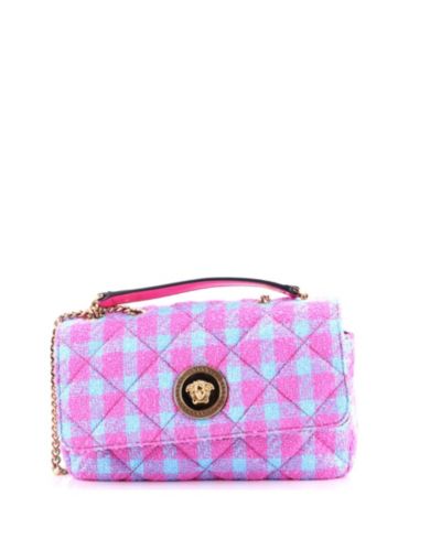 Сумка Versace East West Medusa Icon Chain Flap Quilted Tweed Pre-Owned