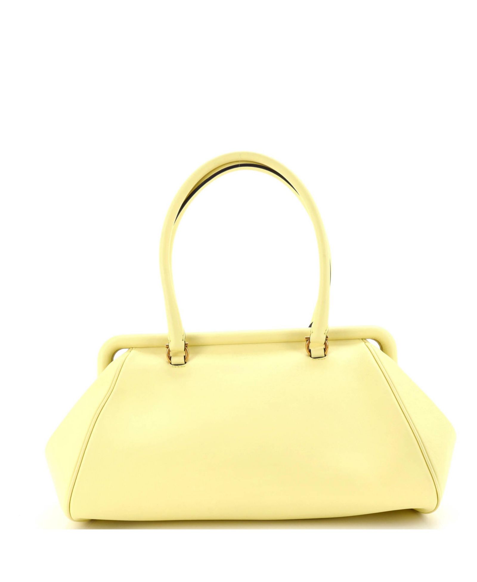 Pre-Owned Salvatore Ferragamo Frame Satchel Leather