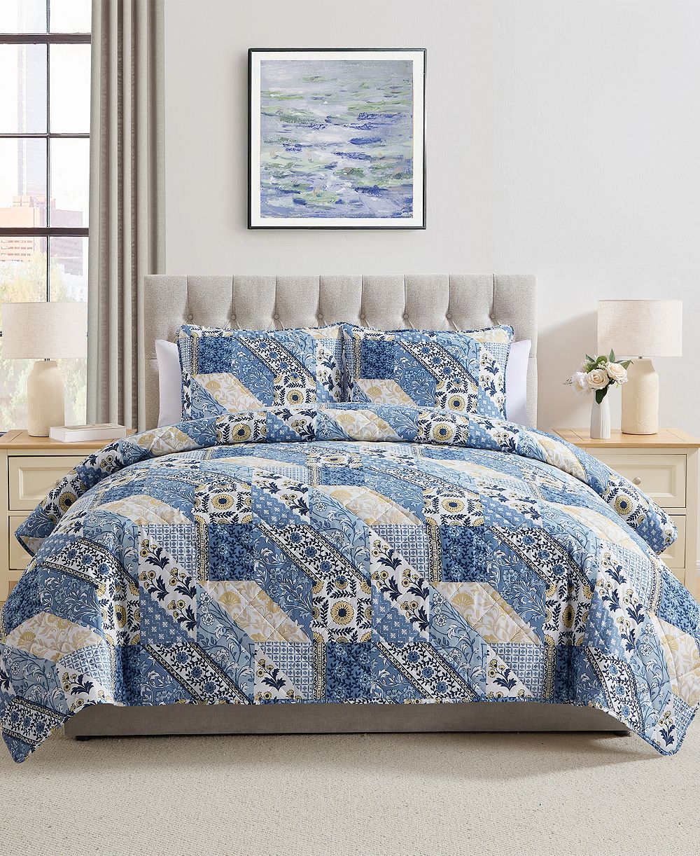 Комплект из 3 предметов VCNY Home Joel Patchwork Quilt Set King