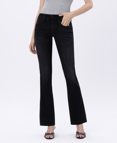 Flying Monkey Women's Mid Rise Full Length Bootcut Jeans