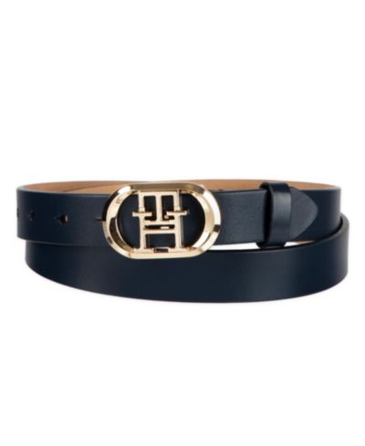 Женский ремень Tommy Hilfiger Rounded Monogram Plaque Buckle Dress Belt