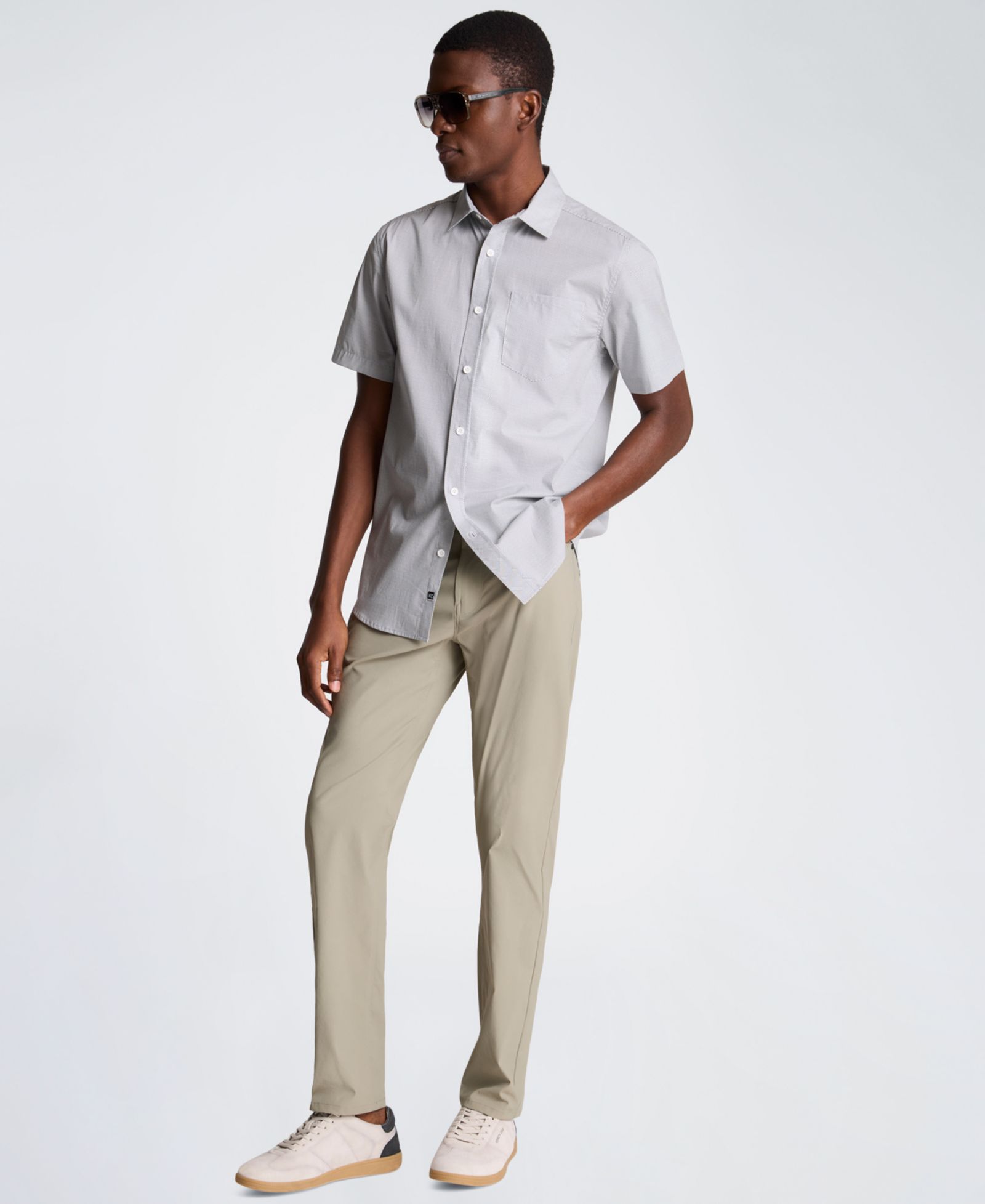 Мужская рубашка Kenneth Cole Short-Sleeve Slim-Fit