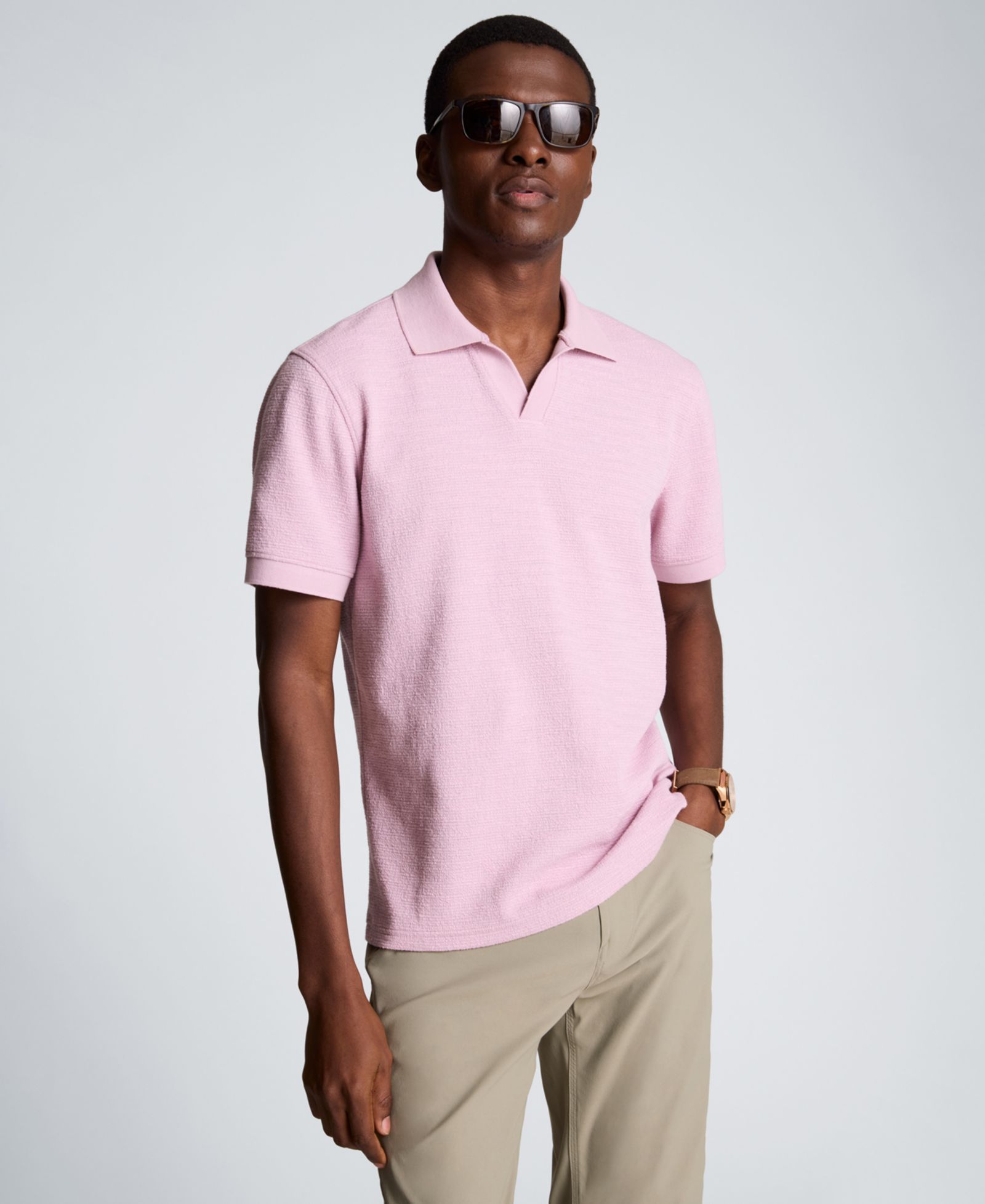 Kenneth Cole Мужская рубашка поло Slim-Fit с коротким рукавом
