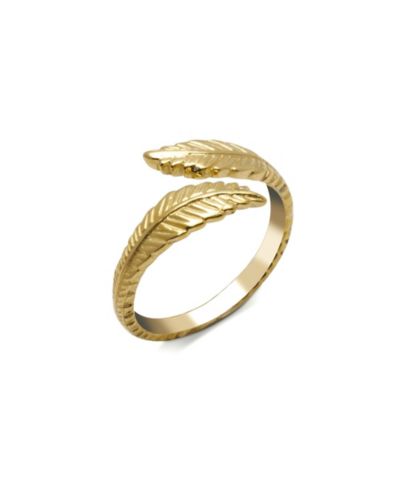 Кольцо на палец Curata Jewelry 10K с текстурированным пером