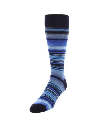 Мужские классические носки Trafalgar Aciano Micro Mulit-Stripe Mid-Calf