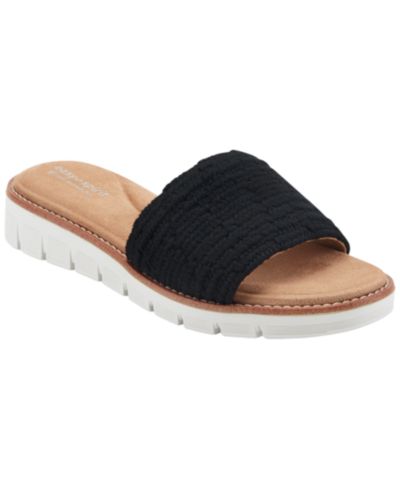 Easy Spirit Women's Jadyn Woven Flat Slip-On Sandals