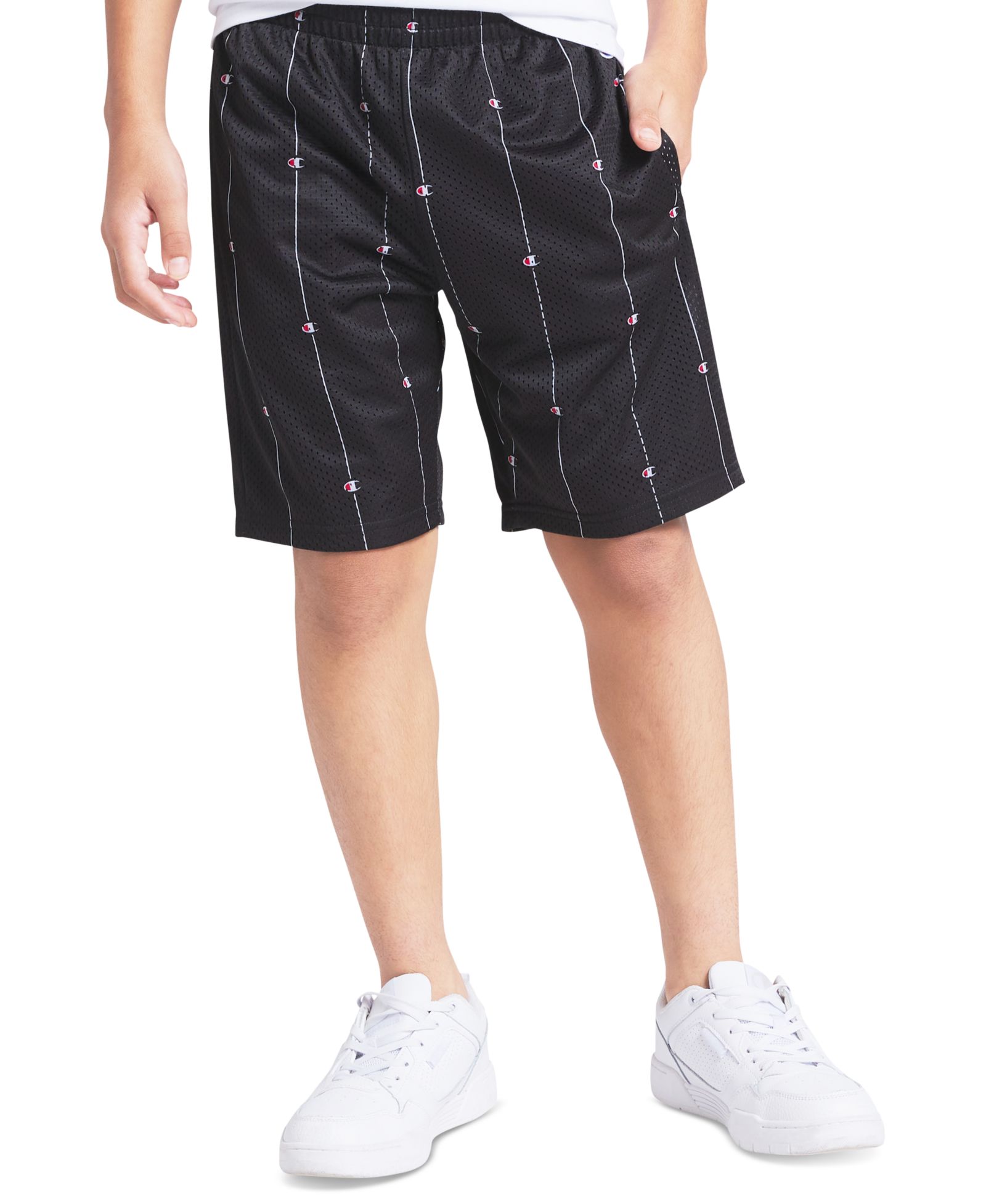 Champion Big Boys' Printed Mesh Hole Short