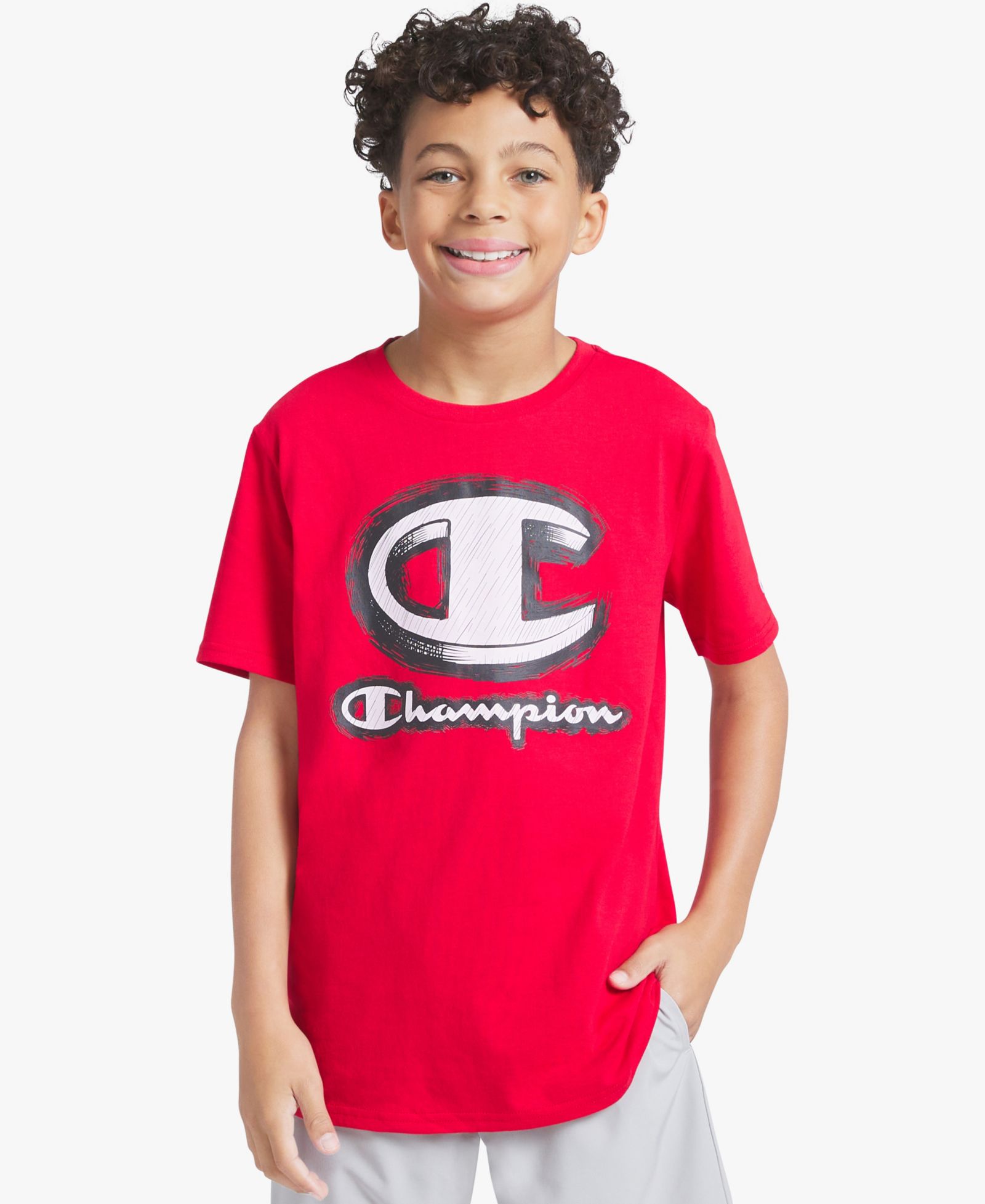 Champion Boys' 7-16 Short-Sleeve Crewneck Graphic T-Shirt