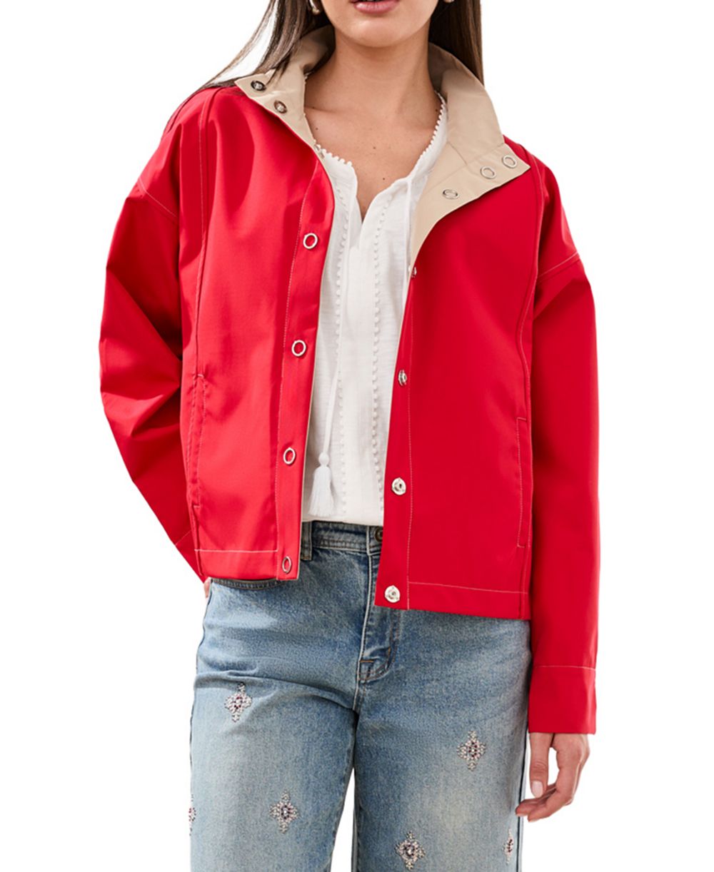 TRIBAL Women's Reversible Snap-Front Jacket