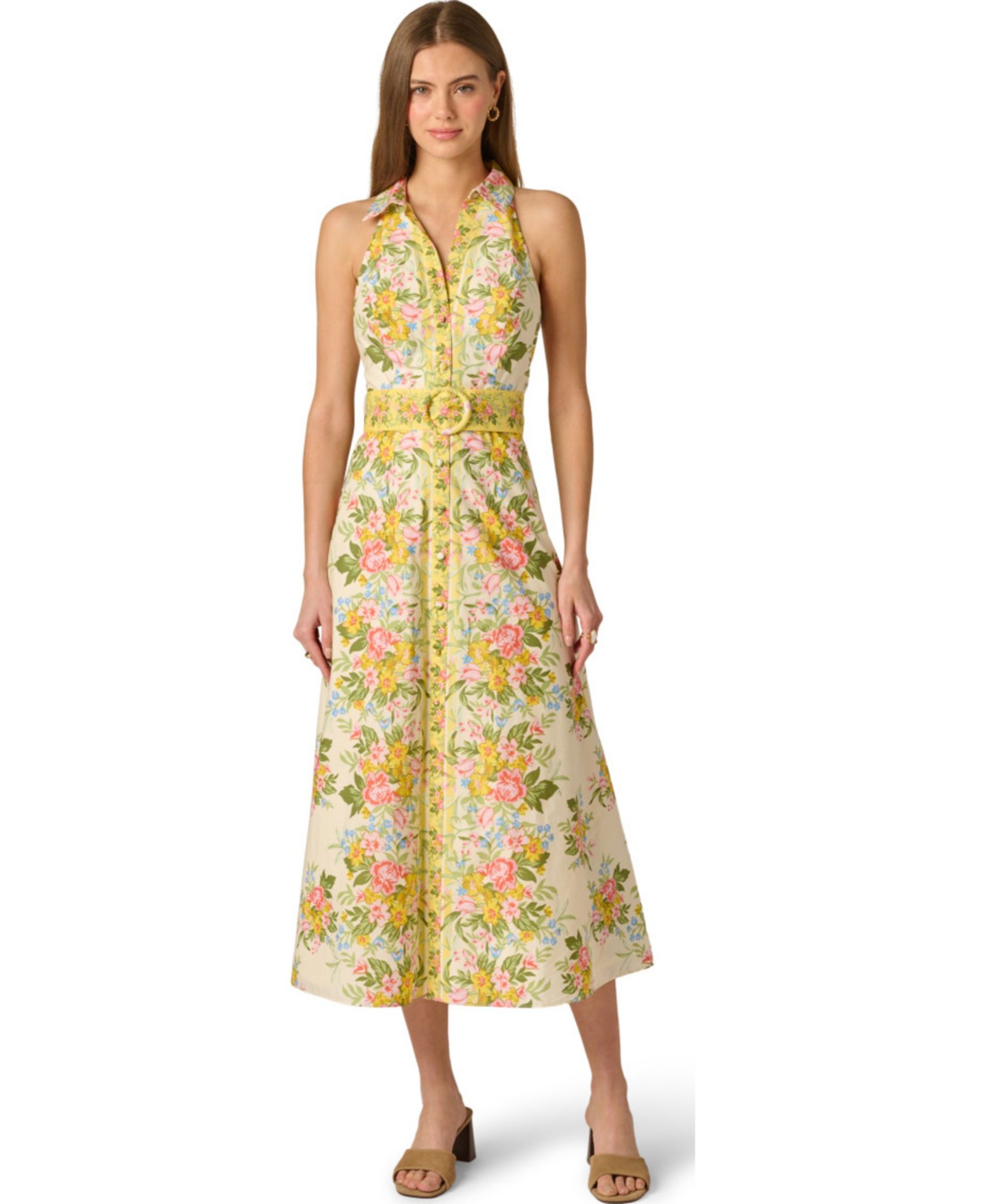 Женское Adrianna Printed Sleeveless Dress