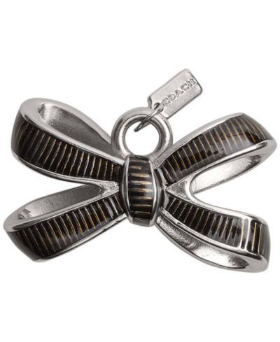 Женский шарм-подвеска COACH Bow Shoelace