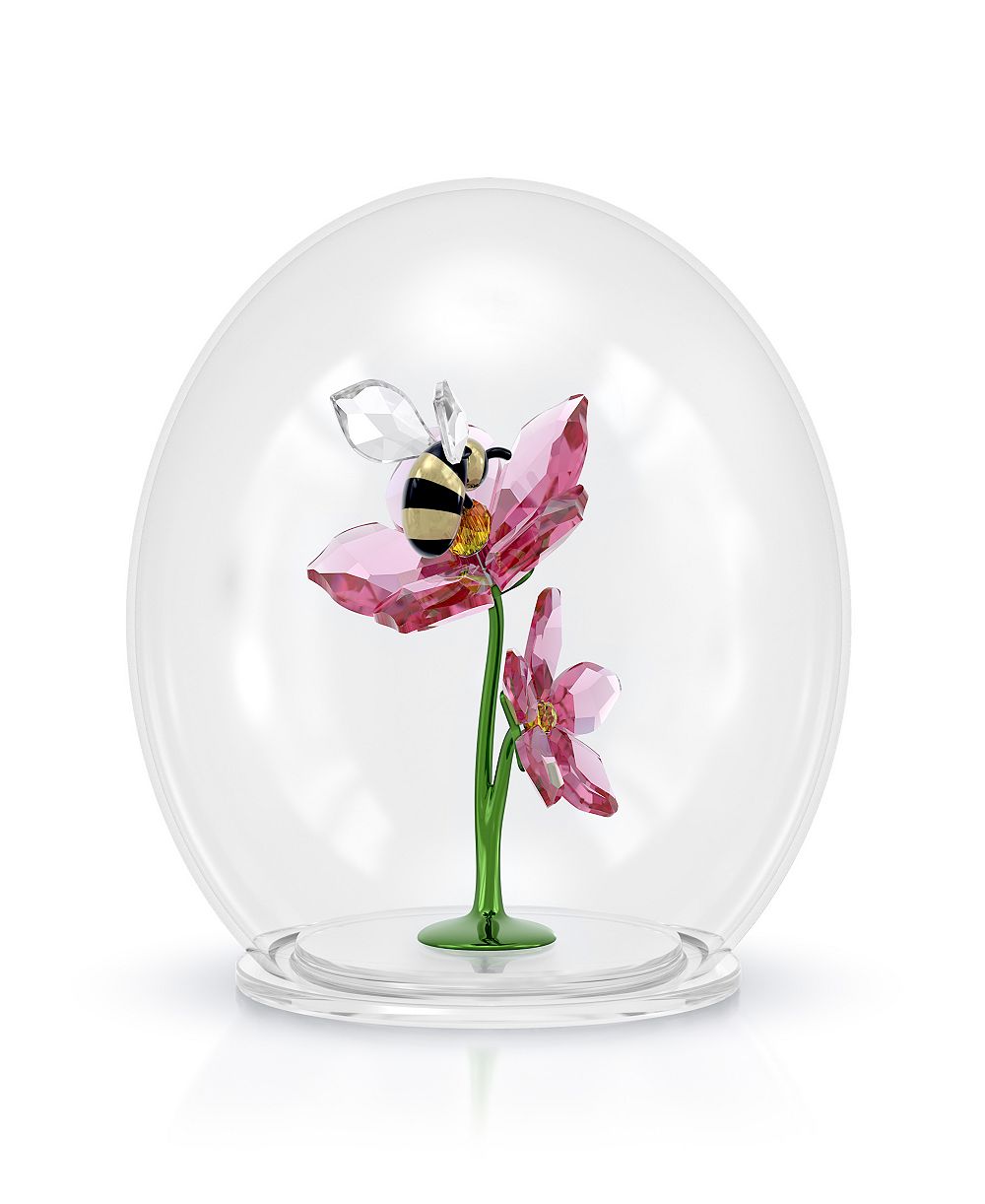 Swarovski хрустальная фигурка Idyllia со стеклянным шаром, пчелой и цветами