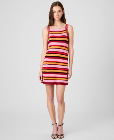 French Connection Women's Motley Knit Striped Mini Dress