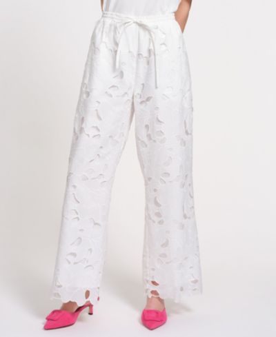 Женские брюки Isaac Mizrahi Eyelet с завязками