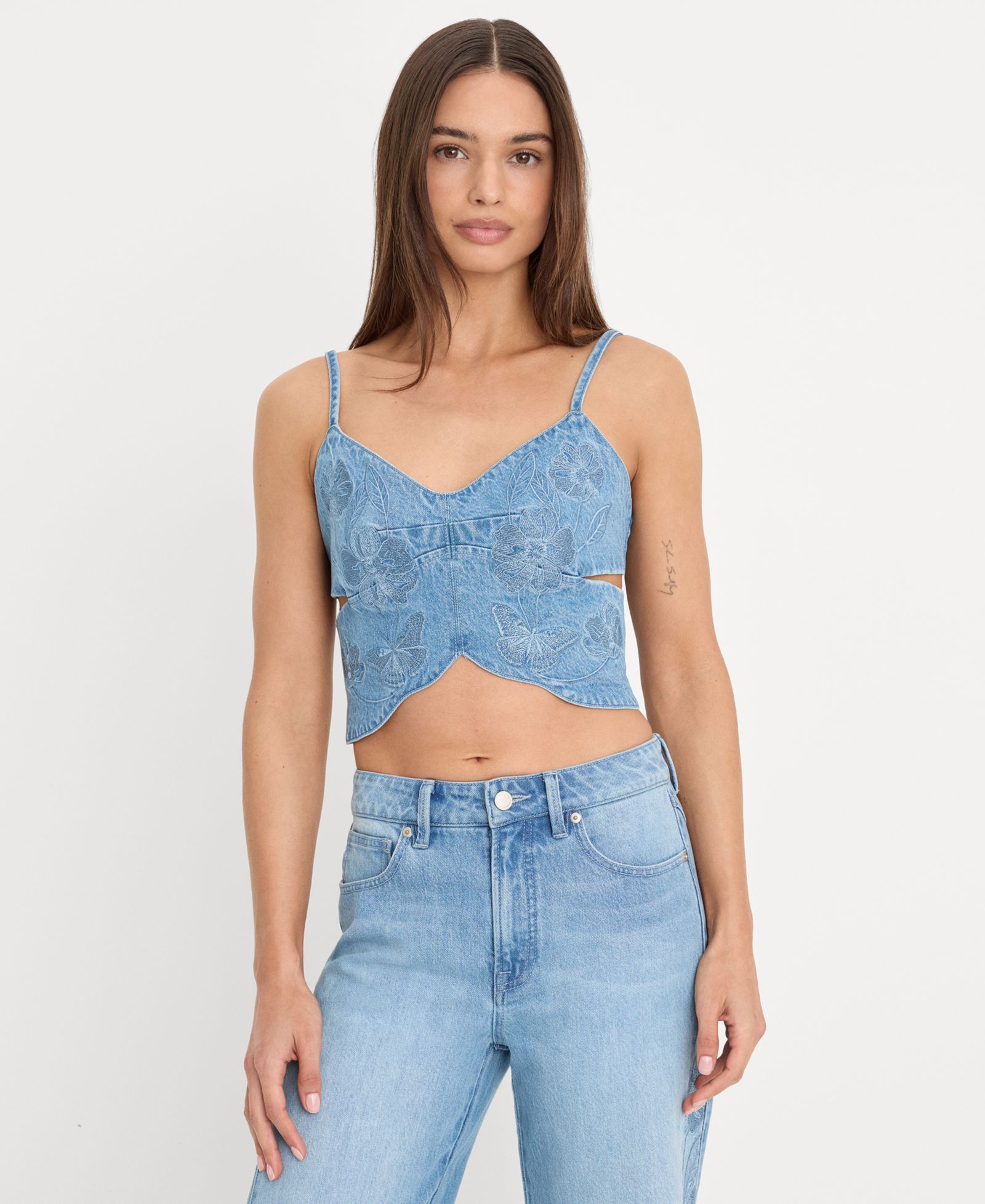 Женский топ Good American Dolly Sleeveless Butterfly