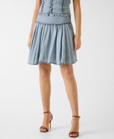 GUESS Women's Remedios A-Line Pull-On Mini Skirt