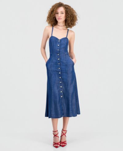 Женское миди-платье GUESS Edna Denim