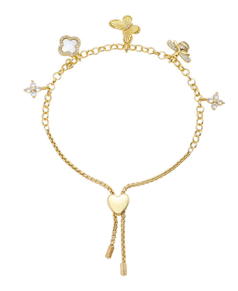 Unwritten Cubic Zirconia Butterfly Bolo Bracelet