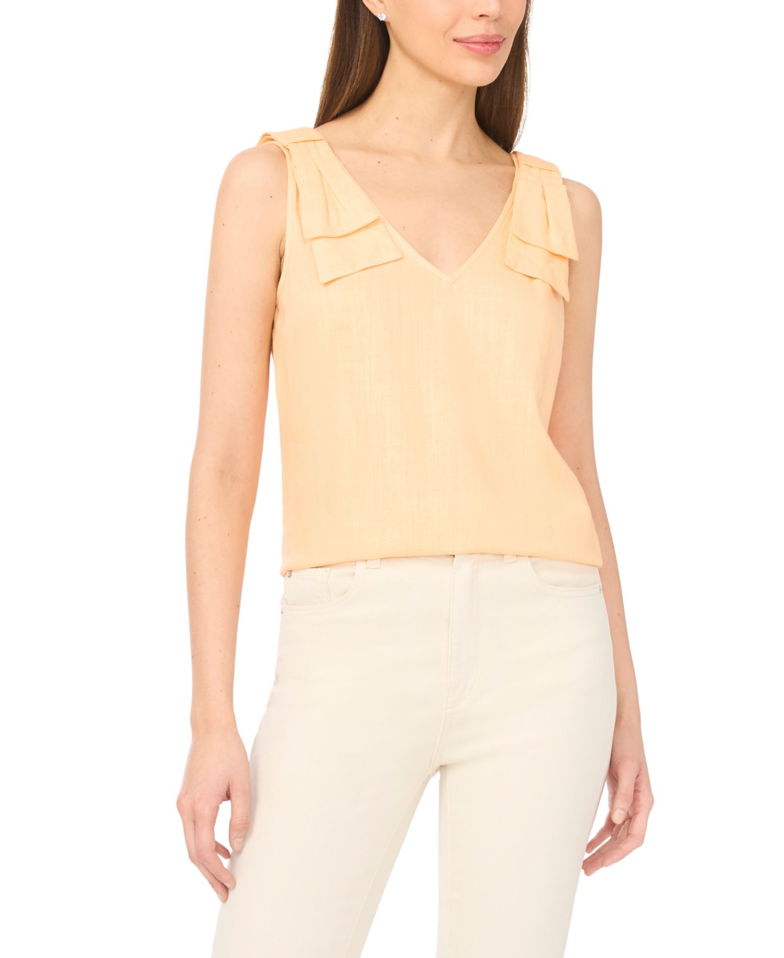 CeCe Women's V-Neck Bow-Strap Tank Top