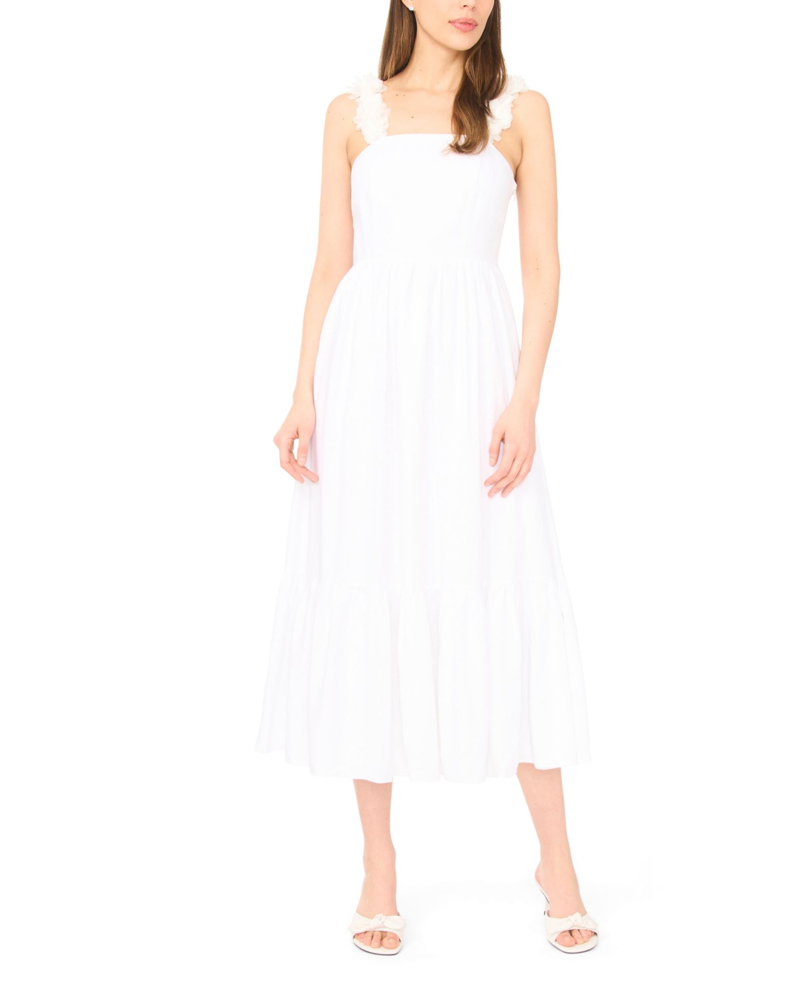 Женское платье CeCe Square Neck Sleeveless Midi