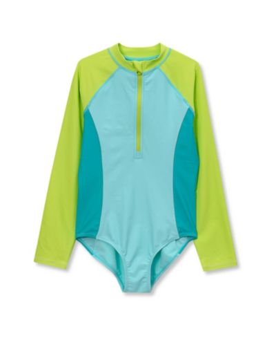 Lands' End купальник однолезка для девочек с защитой от хлора