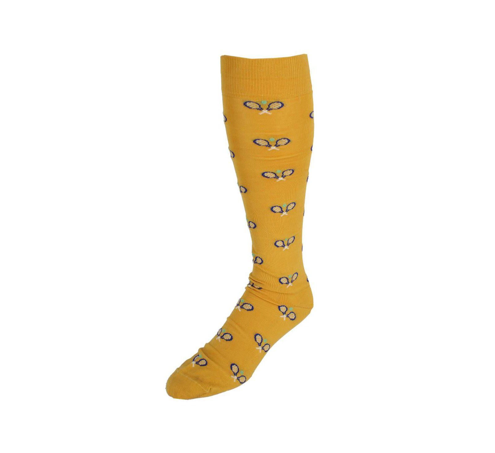 TRAFALGAR Men's See You at the Club Racquet Ball Over the Calf Novelty Dress Sock (1 Pair)