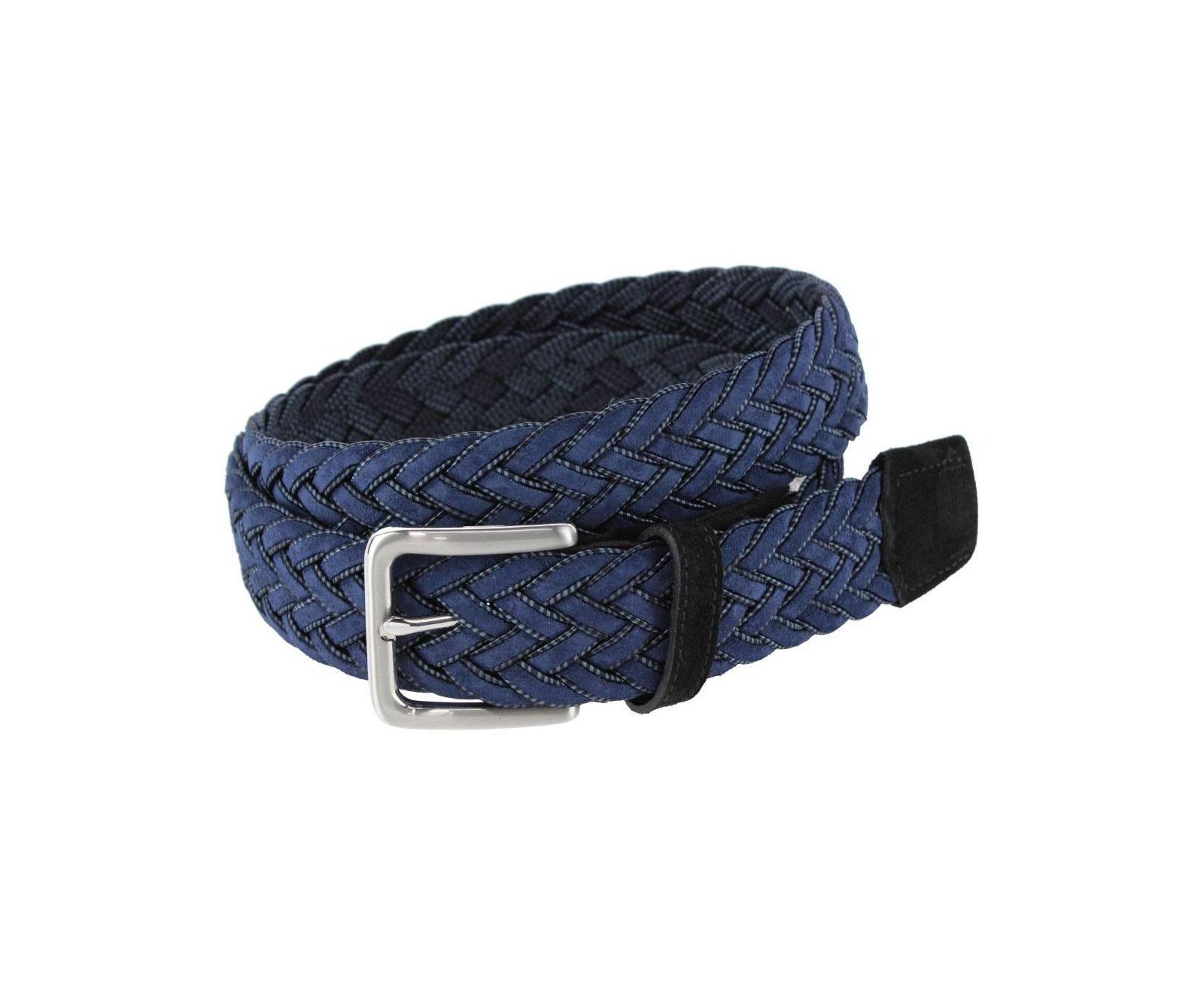 TRAFALGAR Big & Tall Apollo Italian Braided Suede Versatile Belt