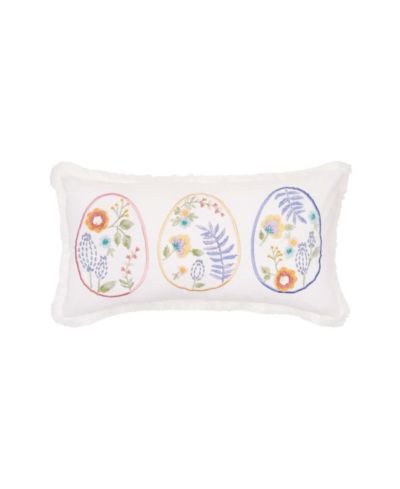 Декоративная подушка C&F Home Rosebud Floral Easter Eggs Trio 12" x 24