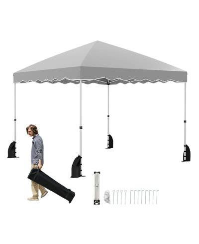 Раскладной тент Mecale 10x10 ft Pop-Up Canopy Tent с сумкой на колесах