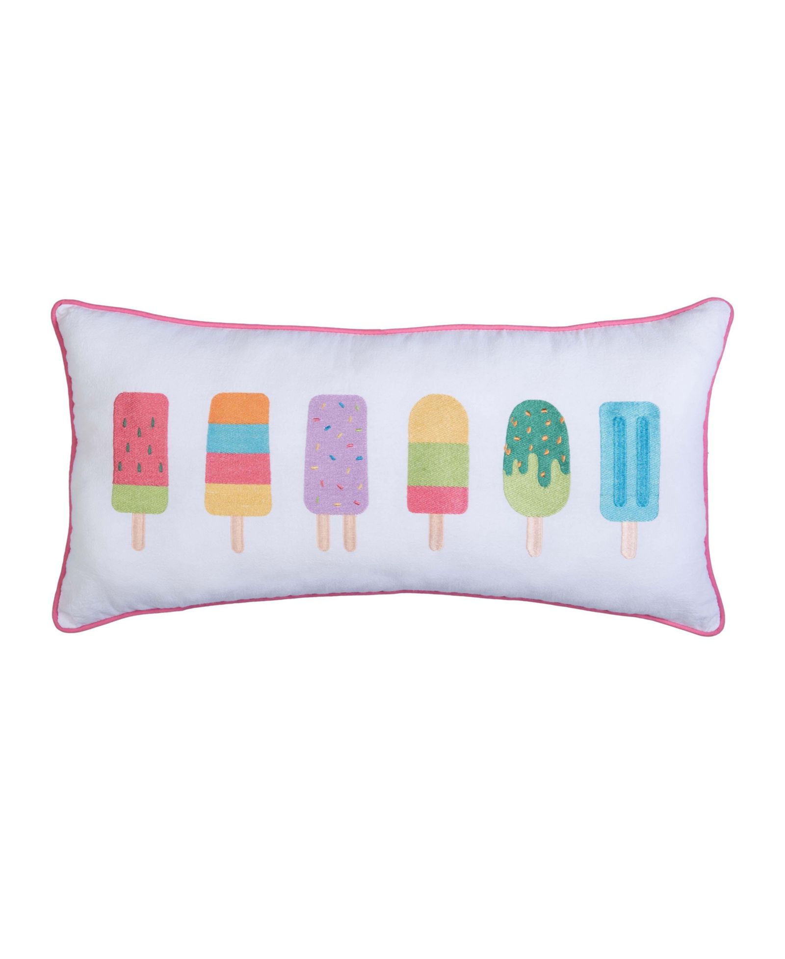 Декоративная подушка C&F Home Popsicles с вышивкой, 12" x 24