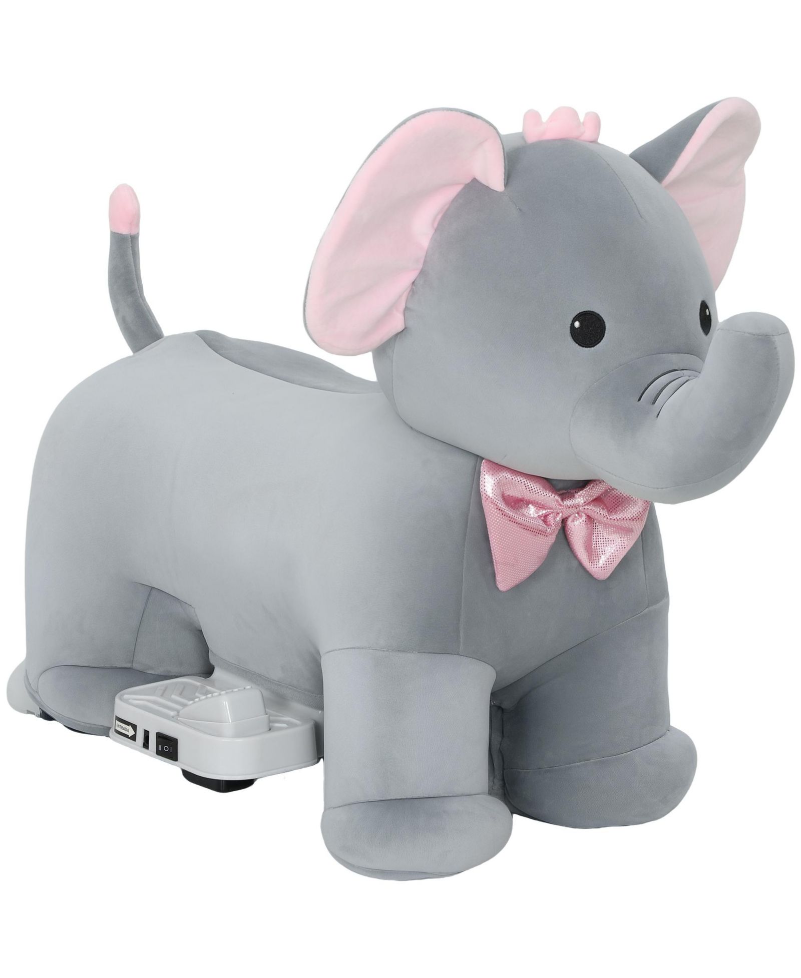 Игрушка Qaba 6V Ride on Horse, Kids Ride on Toy Elephant with Music, Forward