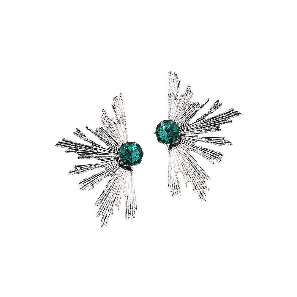 Серьги SOHI Metallic Flora Drop