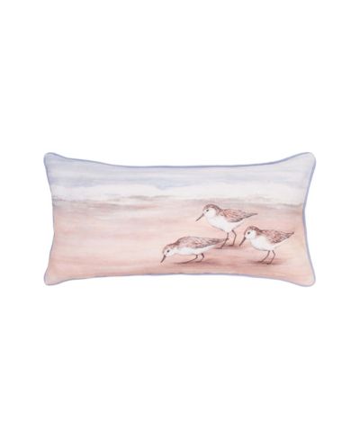 C&F Home декоративная подушка с принтом Sandpiper Coastal Shores, 12" x 24