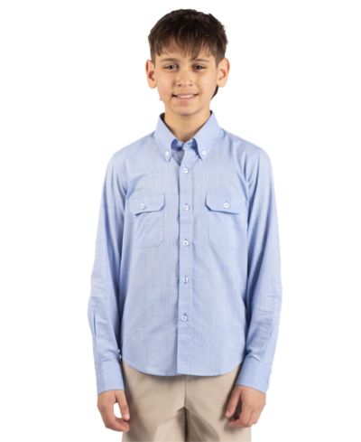 Мужская рубашка Tailorbyrd Big Boys Signature Chambray с длинным рукавом