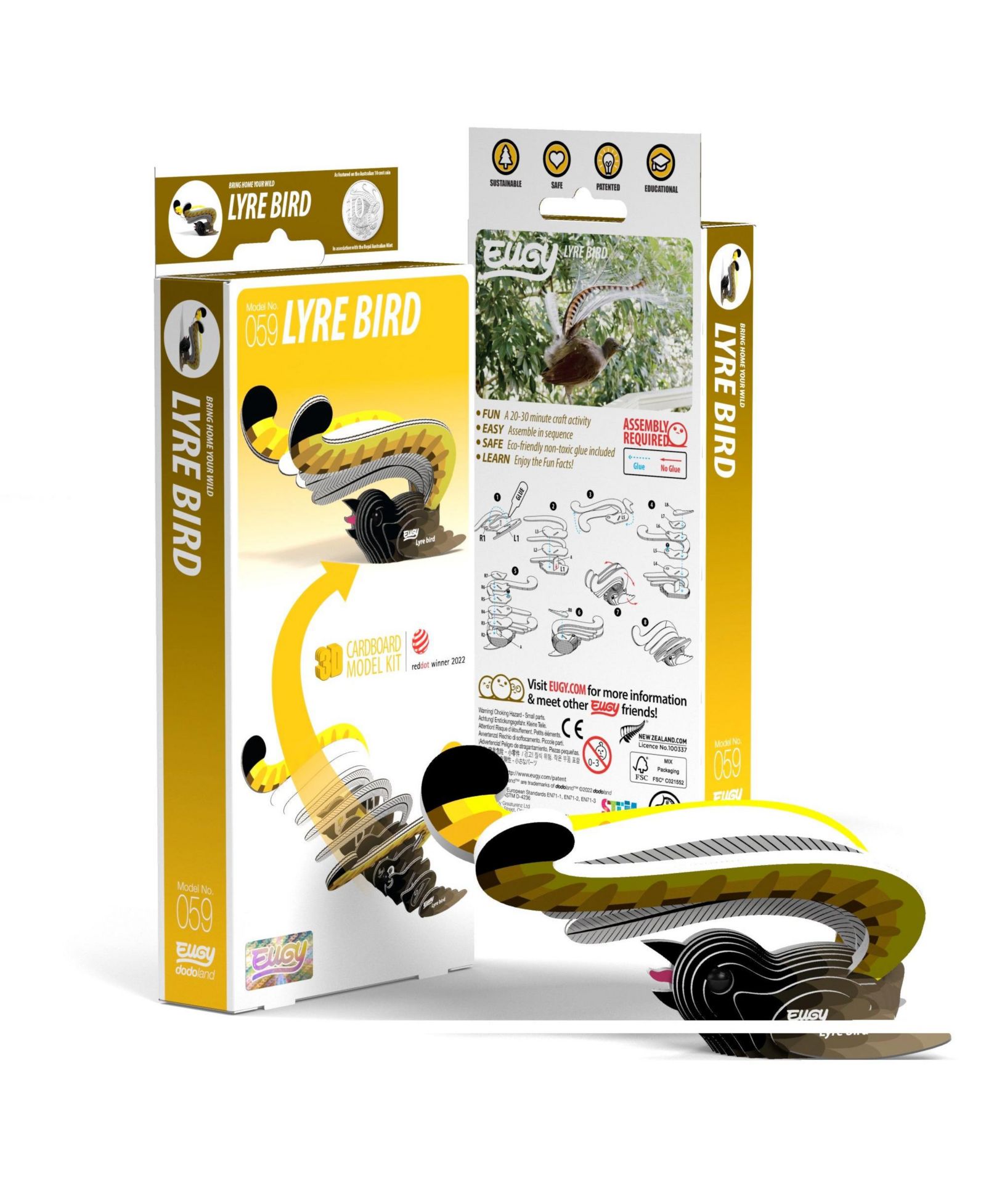 Eugy Lyre Bird 3D пазл