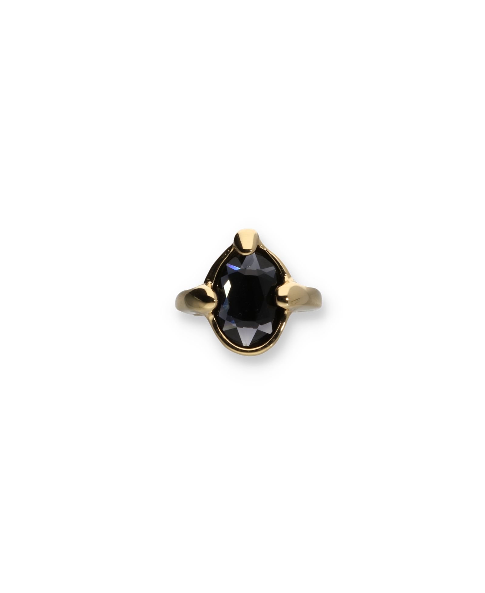 UNOde50 Gray Faceted Crystal Ring