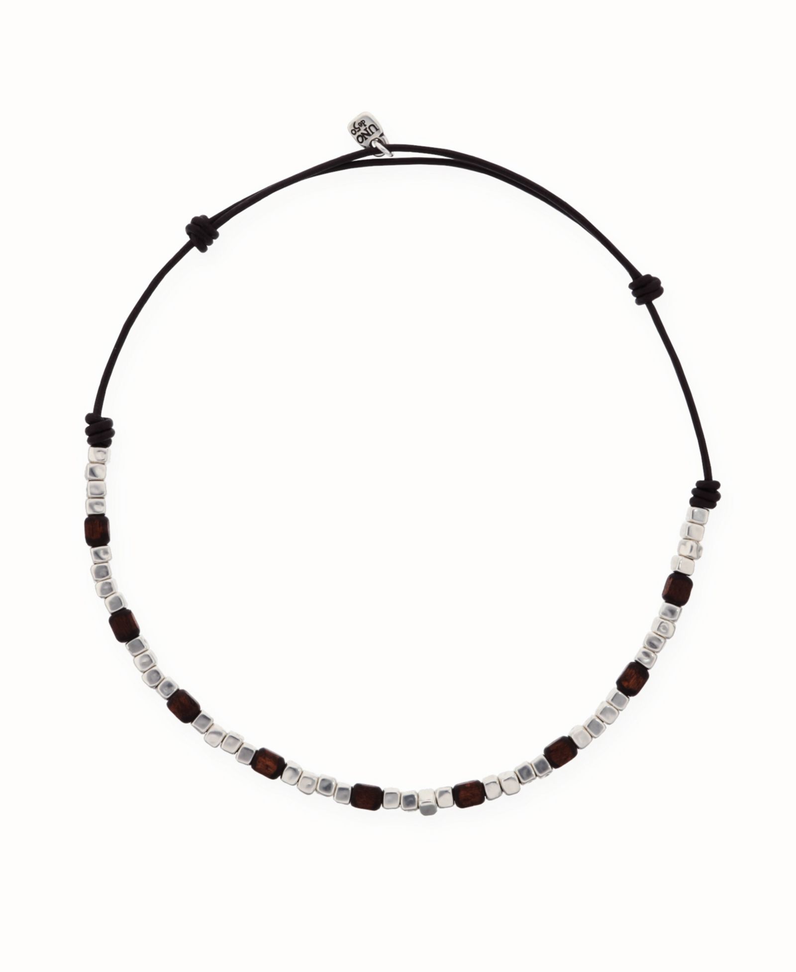 Ожерелье UNOde50 Metal Alloy Leather