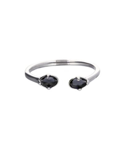 Жесткий браслет UNOde50 Gray Facted Crystals