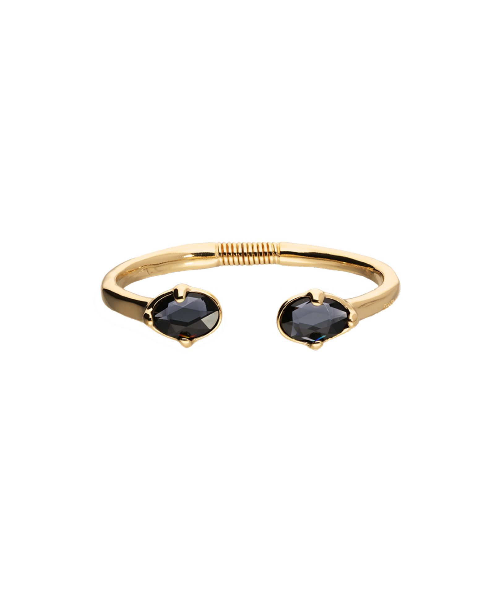 UNOde50 Gray Facted Crystals Rigid Bracelet