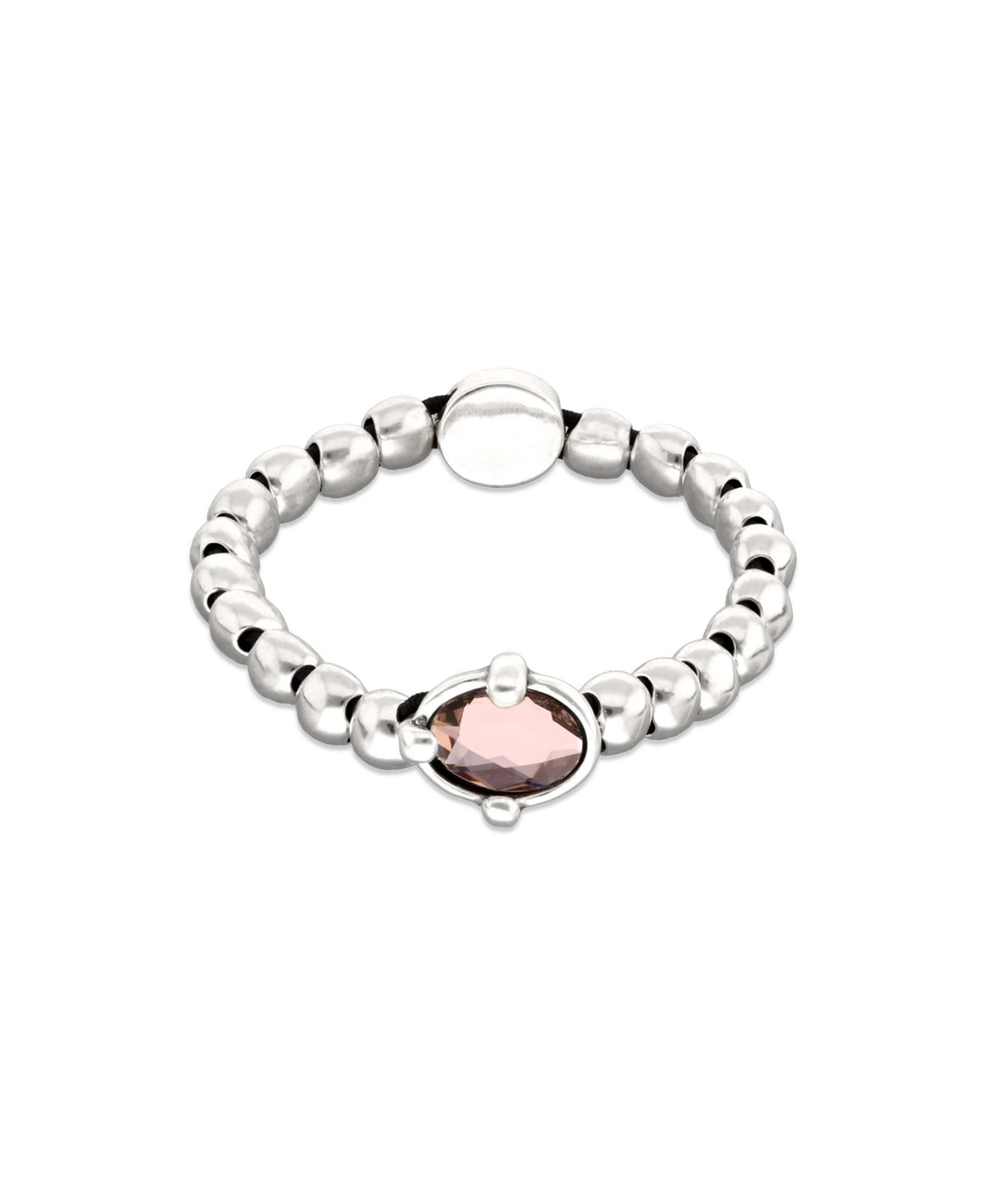 Эластичный браслет UNOde50 Pink Faceted Crystals