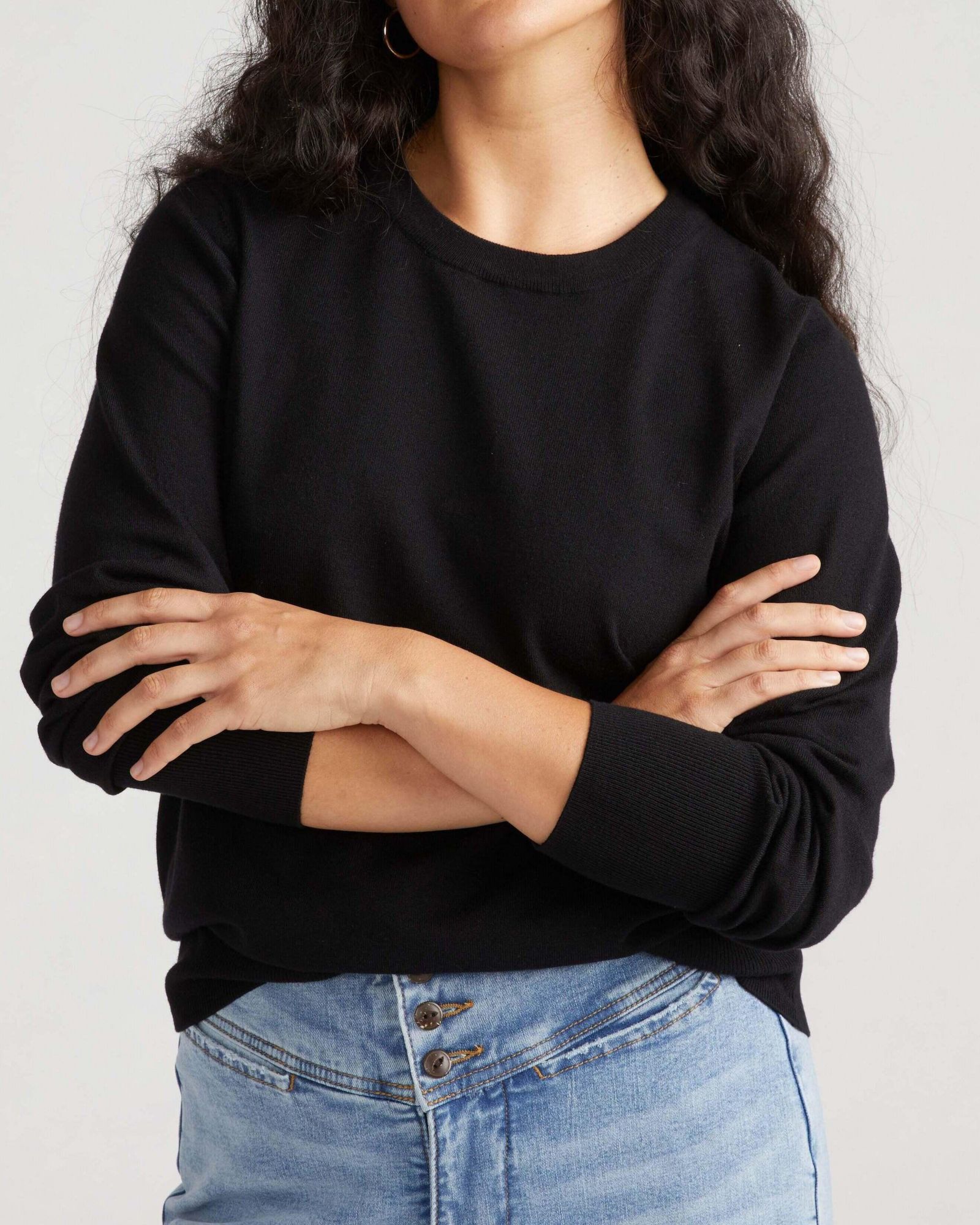 Universal Standard Plus Size Savvy Fine Knit Crew Sweater