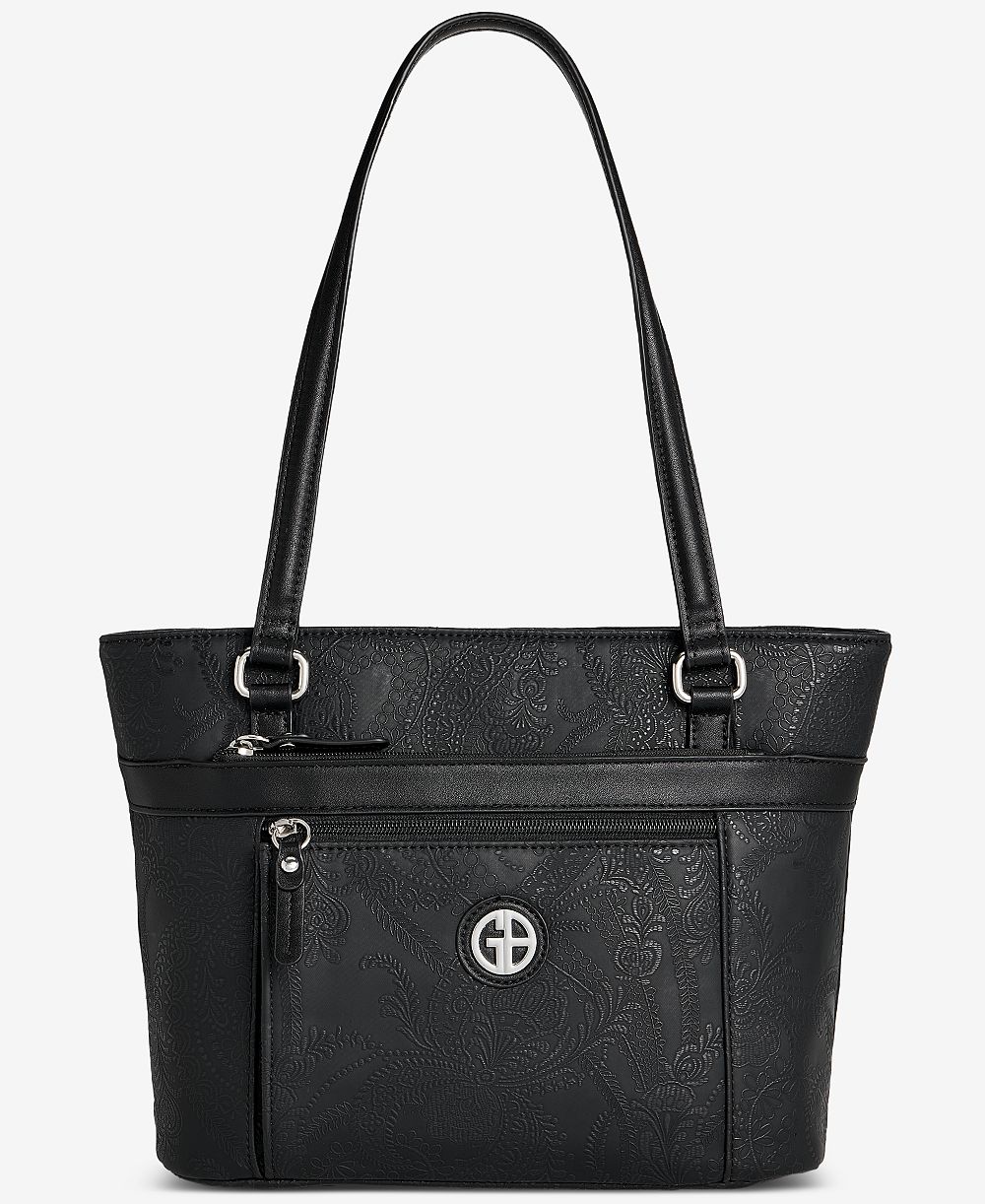 Giani Bernini Paisley Deboss Promo Tote, Exclusively at Macy's