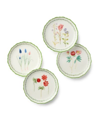 Certified International Mirabella Canape Plates, Set of 4