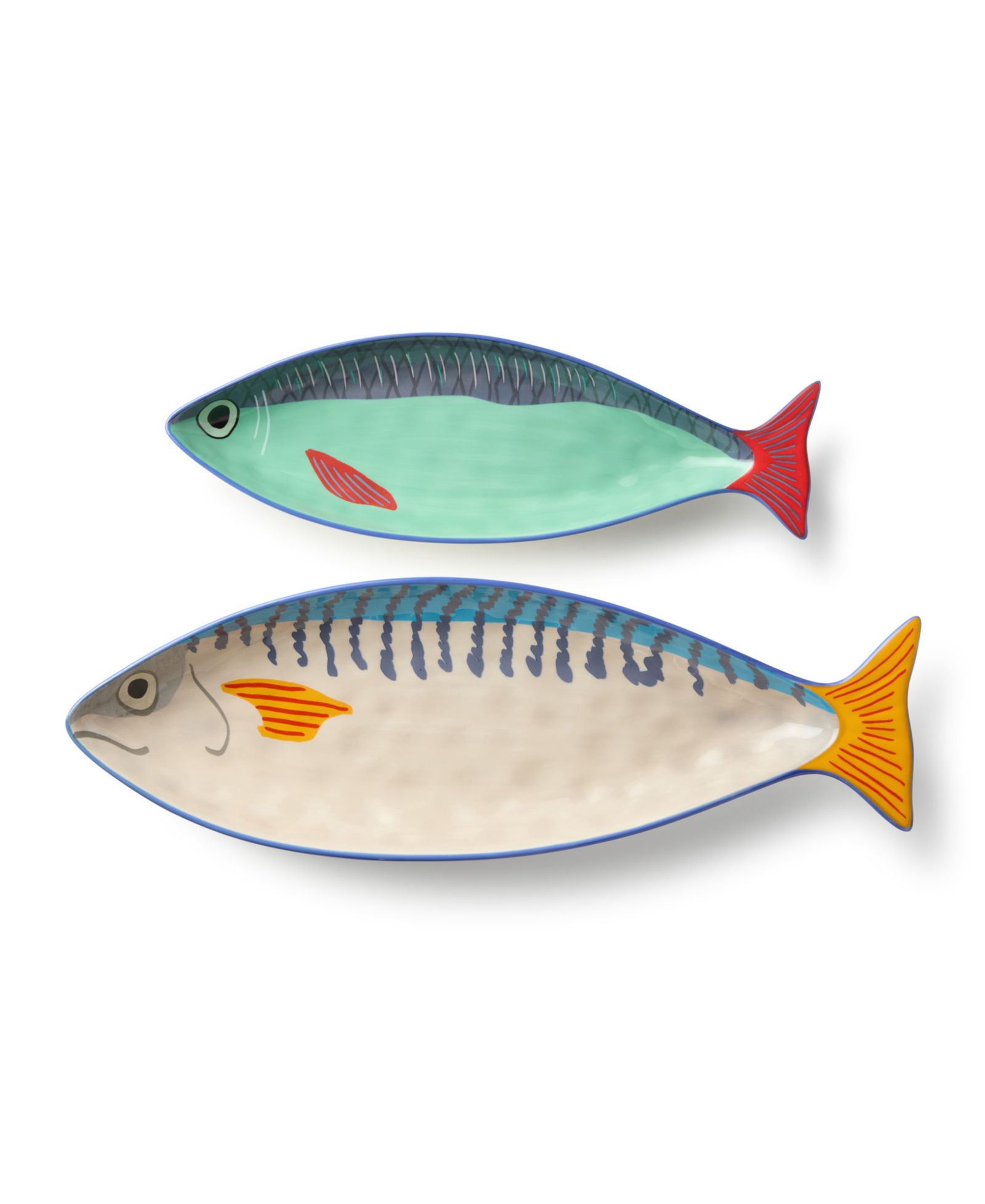 Certified International набор из двух тарелок с принтом Something Fishy