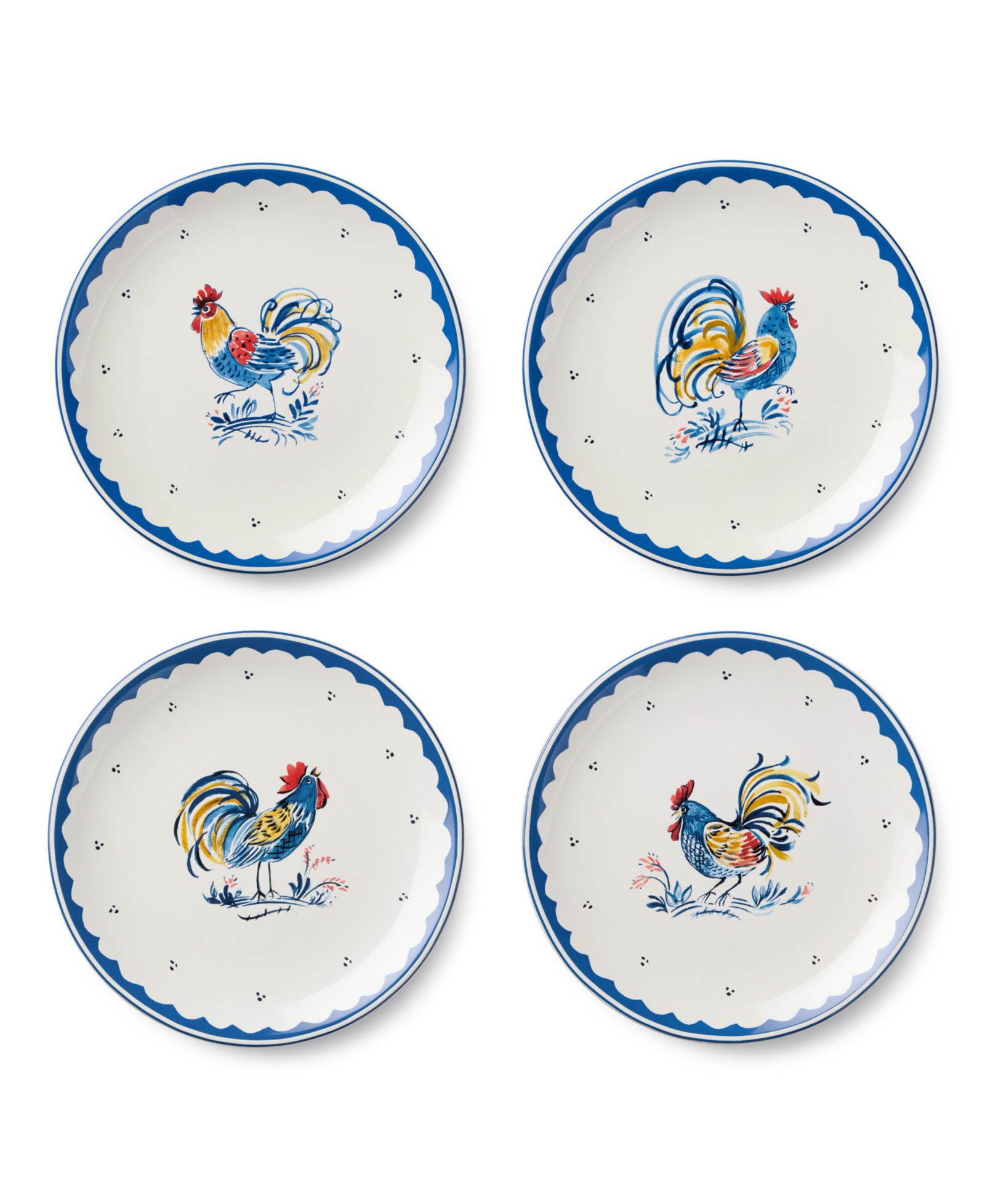 Набор из 4 тарелок для салата French Rooster от Certified International
