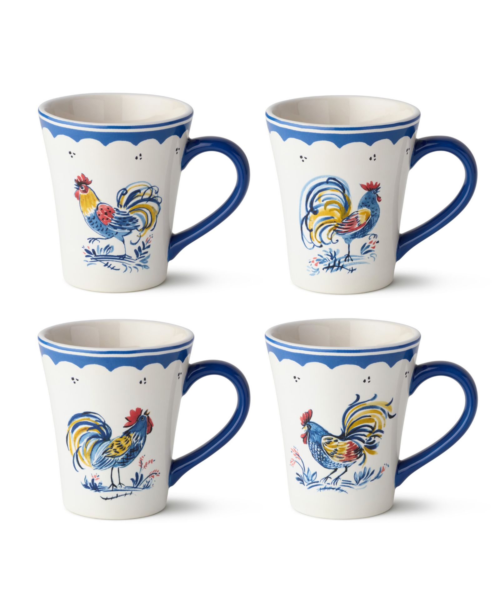 Набор кружек Certified International French Rooster, 4 шт.